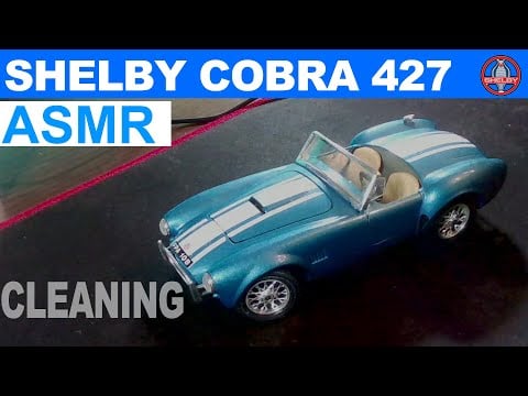 ASMR Shelby Cobra 427 cleaning and detailing with latex gloves | soft spoken ASMR
