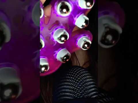 ASMR Massage Glove 💜 #asmr #shorts #asmrsounds #asmrvideo #asmrforsleep