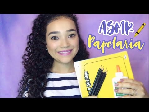 ASMR Roleplay Papelaria (Comprando material escolar) 🎒📒