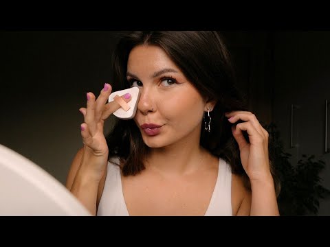 ASMR 🌺 get ready with me! • letni makijaż, szept, dźwięki kosmetyków