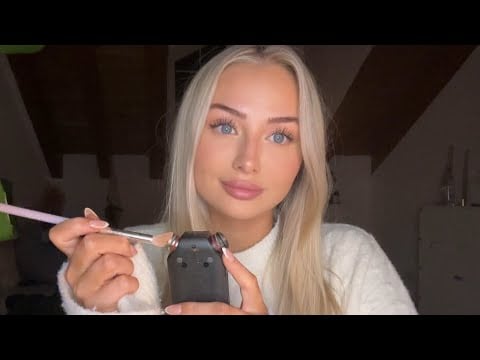 ASMR Crisp Tascam Sounds (mic biting, brushing, mouth sounds….)