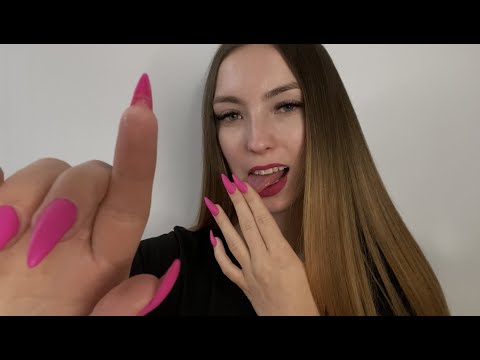 ASMR | Slow and fast SPIT PAINTING on you….👀