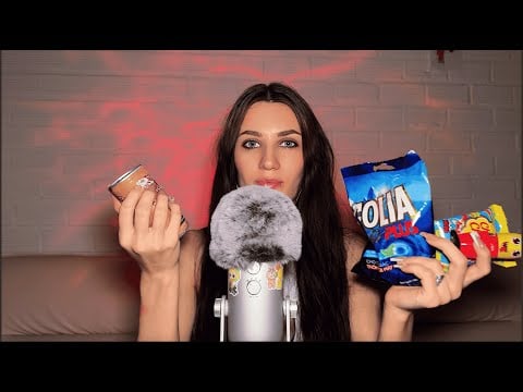 ASMR Snacks Unboxing + Mouth Sounds & Kisses 💋