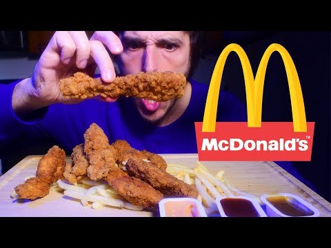 ASMR Buttermilk Crispy Chicken Strips 부제 字幕  उपशीर्षक ( Real Sounds ) | Nomnomsammieboy