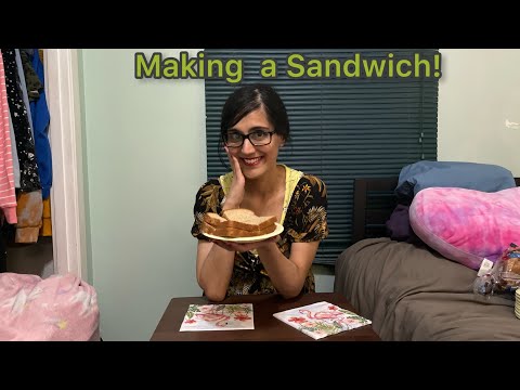 ASMR Making a Sandwich | Whispering! (With Plastic Crinkles Sounds)