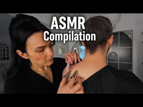 ASMR Compilation - Shoulder & Face / Migraine Therapy / Head Repair / Scalp Check Up / Hair Session