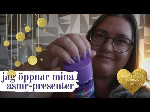 ASMR på svenska: Öppnar mina presenter-haul