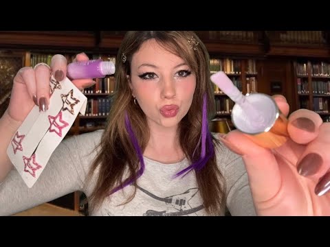 ASMR E-Girl Gives You A 2000s Inspired Makeover In The Library 🤫