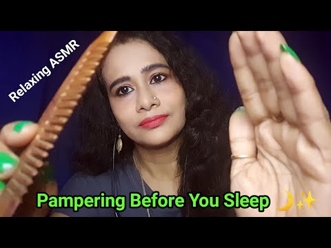 ASMR Pampering You Before Sleep 💆‍♀️ ( Skincare, Massage & Hair Clipping) | ASMR Ghosal|