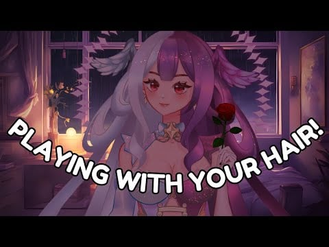 ASMR Playing with your hair! 💜 (No Talking) (Blue Yeti)