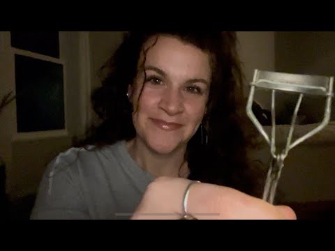 ASMR: Eyelash Extension Role Play (Doing Your Eyelashes) Lofi and Up Close