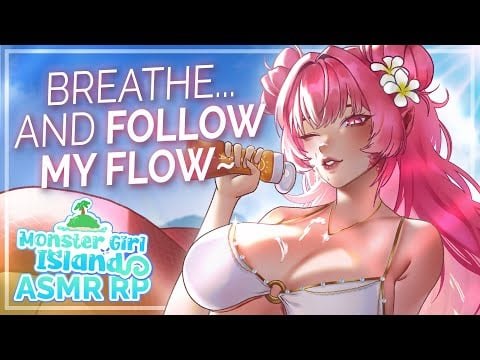 Relaxing Lotion Massage From a Lamia Monster Girl 🐍🏖️ 【ASMR Binaural Roleplay】