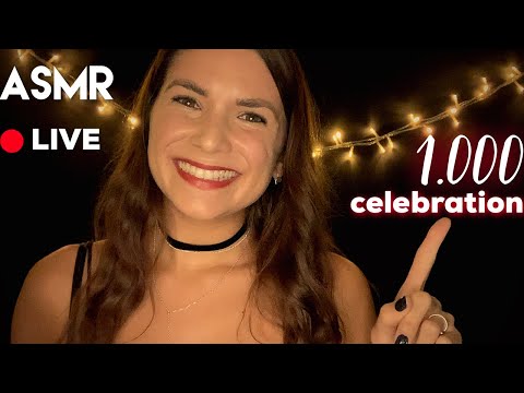 ASMR ❥ 1st LIVESTREAM 1k SUB CELEBRATION