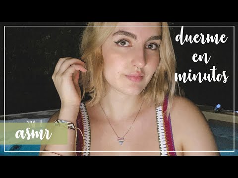 ASMR español - Tocando tu CARITA (MOUTH SOUNDS) + sonidos de AGUA + música - Ale ASMR :)