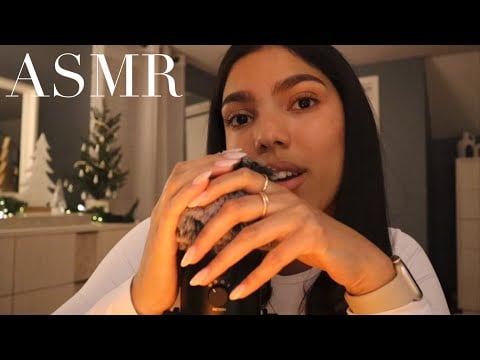 ASMR fluffy mic sounds + whispering (talking about life, hitting 20K?, words of encouragement, etc.)