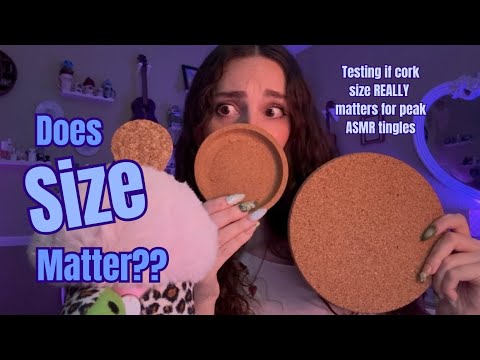 ASMR | Does Size Matter?? - Cork Sounds for Intense Tingles