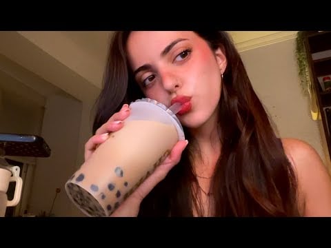 Asmr la caída de los influencers + bubble tea 🧋🤎 