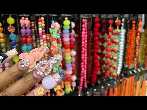 1HR OF PUBLIC ASMR IN HOBBY LOBBY 🤍🧸 | Beads,Gentle Camera Scratching,Tapping,Lofi,Whispers & More!