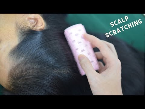 ASMR Real Person Hair Parting, Hair Brushing, Hair Treatment For Anxiety, Headache Relief