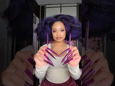 ASMR Hair brushing and styling 😳😱 #hairstyle #tutorial #hair #asmr  #shorts #hairtok #fast