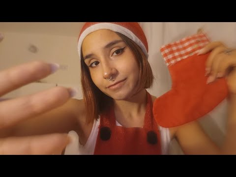 ASMR POV ayudante de papá noel te ayuda a dormir antes de Navidad 😴🎅