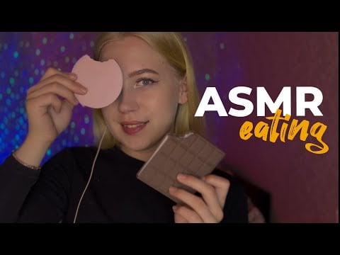 ASMR fake eating | chocolate & macaron | #asmrminuha #asmr