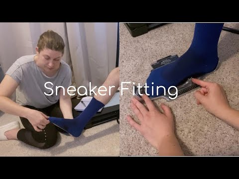 Foot Measuring & Sneaker Fitting Second Visit - Real Person ASMR