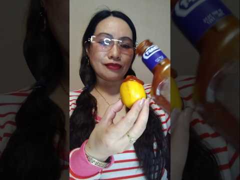 ONE TIME BITE LEMON#mukbang #shortsfeed #everyone #mukbanginternational #asmr