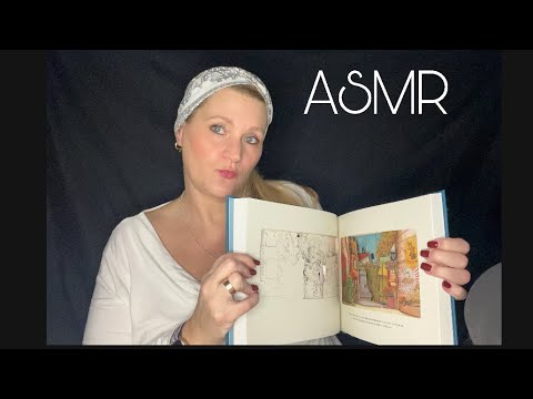 [ASMR] deutsch/german • ⚠️Tingly whispering soft spoken Tapping Book Sounds page flipping & tracing