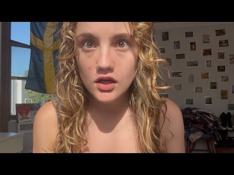 shhh my bestie is asleep in my bed… but my roommate walked in on us?! (asmr personal attention grwm)