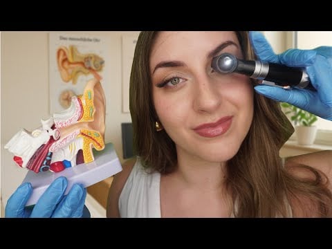 ASMR Ohrenarzt untersucht dich👂🏽Hörtest, Ear Cleaning, Ear Massage, Doctor Roleplay, Medical Exam