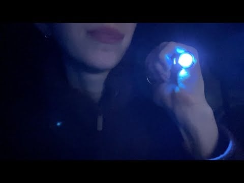 asmr eye test in the dark (follow the light, eyes closed, blinking)