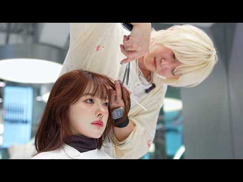 (Not ASMR) Beautiful Japanese Lady Gets Professional Haircut from Top Stylist in Tokyo
