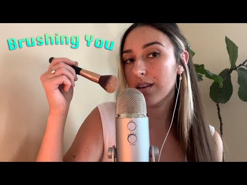 ASMR Brushing You ♡ Personal Attention, Mic Brushing, Whispering, Sleepy Hand Movements