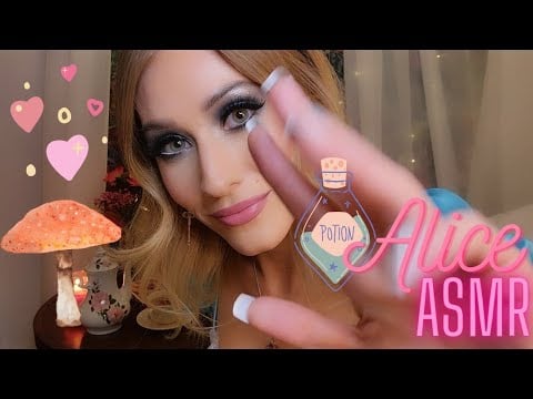 aSmR 🍄Alice In Wonderland Comforts You 💙(plucking, snipping, hand movements + positive affirmations)