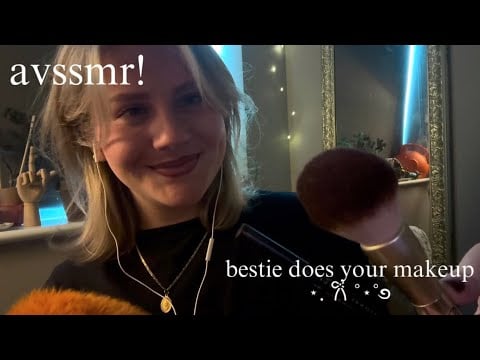 ASMR|| bestie does your makeup! (slow whispers, lo-fi, role play)