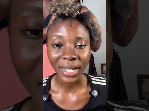 Asmr head massage and cornrow loosening