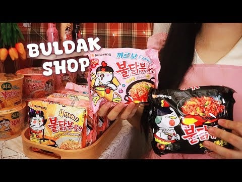 ASMR Korean Buldak Ramen Shop❤️ | Serving Spicy Noodles 🍜✨
