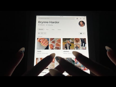 ASMR | Scrolling Through My Pinterest Boards | Soft Spoken & Whispered Descriptions