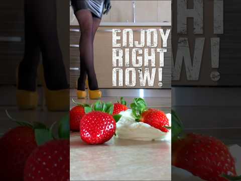 Pea vs. Whipped Cream Strawberries! Heels Crushing Food! Oddly Satisfying! ASMR