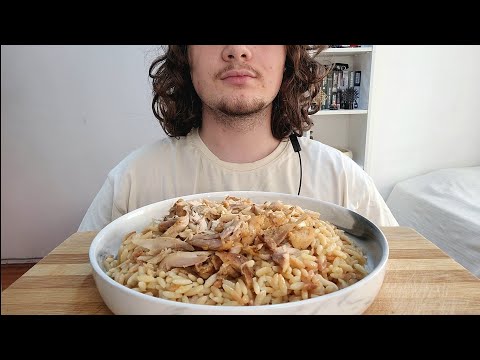ASMR ŞEHRİYE PİLAVI VE TAVUK MUKBANG 🍜 TÜRKÇE ASMR MUKBANG | ASMR EATİNG SOUNDS