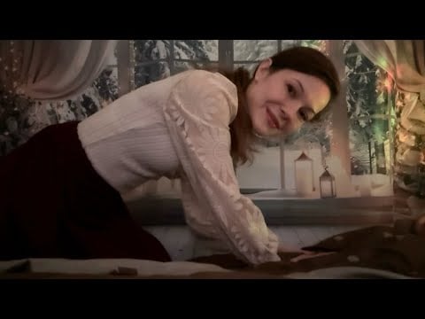 ASMR FULL BODY POV Massage Clinic Sleepover & Crinkly Blanket + Pillow Sounds (german)