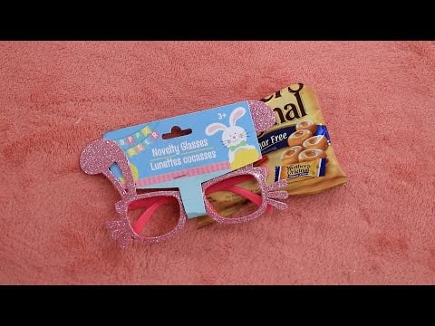 Pink Shimmery Bunny Shades ASMR Hard Caramel Eating Sounds