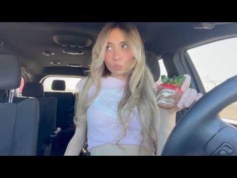 valentine's asmr in the car
