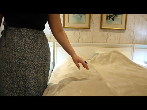 pillow massage with wave sounds 💙 asmr back & lower body massage roleplay / soft spoken body massage