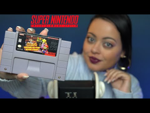 ASMR| Super Nintendo Video Game Collection| 3Dio Whispers |GAME THERAPY