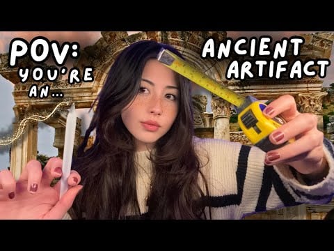 ASMR drawing on your face + measuring u like ur an ancient artifact | sleep now loser