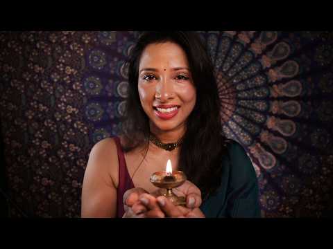 Indian Reiki Shirodhara ASMR 🪔 Energy Healing & Deep Sleep