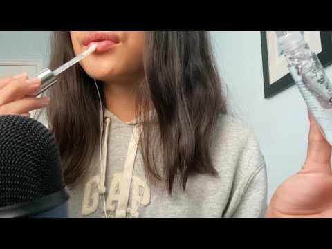 ASMR Inaudible Whispering, Trigger Words + Hand Movements & Lipgloss