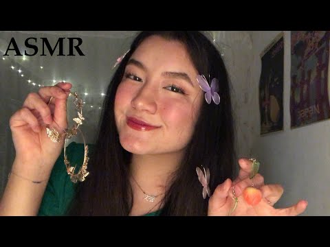 ASMR earrings show and tell (whispered)